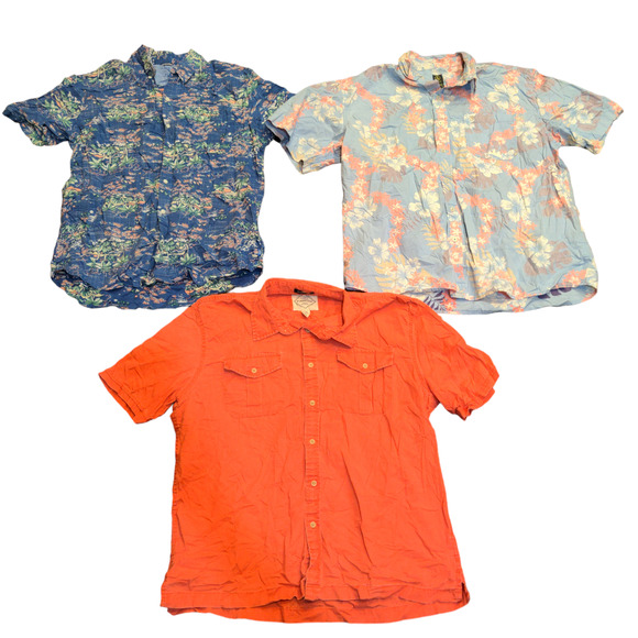 Lot of 3 Men's Hawaiian Shirts Size XL St John's Bay, Aigle, Izod Saltwater - Picture 1 of 8